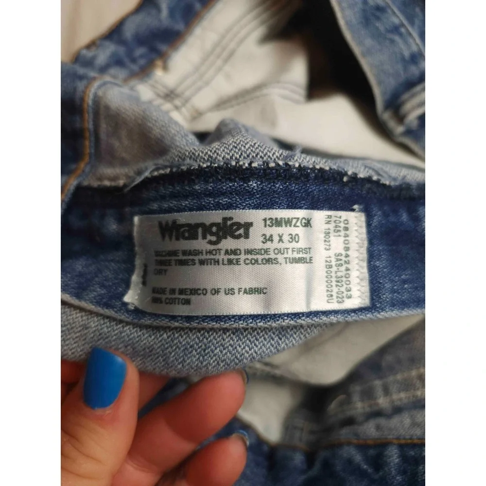 Wrangler Jeans Mens 34x26 Blue Denim Western Cowboy Classic Americana Heritage